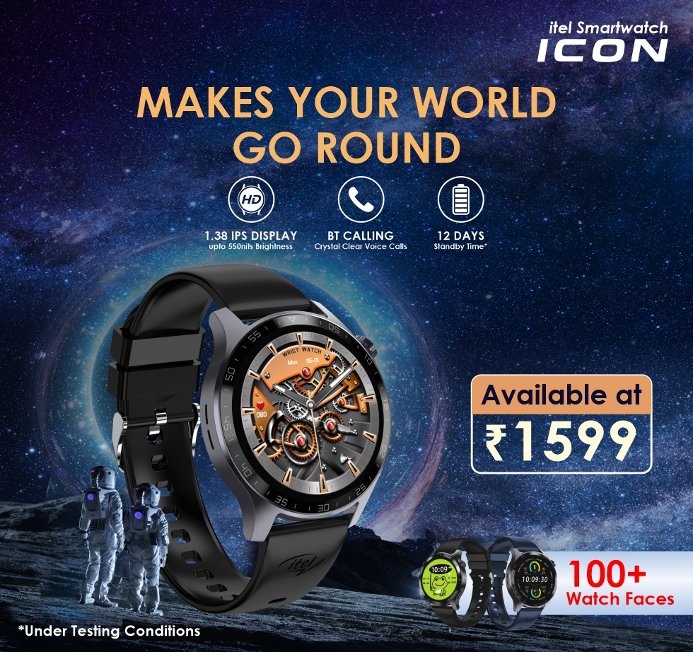 itel smartwatch, itel ICON smartwatch, itel